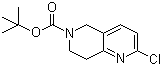 结构式 CAS# 1151665-15-4, 2-氯-7,8-二氢-1,6-萘啶-6(5H)-羧酸叔丁酯