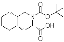结构式 CAS# 115238-59-0, (3S,4aS,8aS)-2-(叔丁氧羰基)十氢异喹啉-3-羧酸