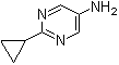 结构式 CAS# 1152519-69-1, 2-环丙基-5-嘧啶胺