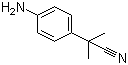 结构式 CAS# 115279-57-7, 2-(4-氨基苯基)-2-甲基丙腈