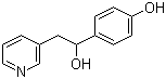 结构式 CAS# 115382-40-6, alpha-(4-羟基苯基)-3-吡啶乙醇