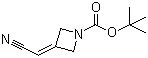 structure of CAS# 1153949-11-1, tert-Butyl 3-(cyanomethylene)azetidine-1-carboxylate;3-(Cyanomethylene)-1-azetidinecarboxylic acid tert-butyl ester