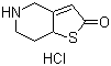 structure of CAS# 115473-15-9, 5,6,7,7a-Tetrahydrothieno[3,2-c]pyridine-2(4H)-one hydrochloride