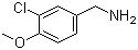 structure of CAS# 115514-77-7, 3-Chloro-4-methoxybenzenemethanamine