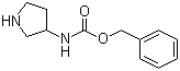 structure of CAS# 115551-46-7, 3-N-Cbz-aminopyrrolidine;Pyrrolidin-3-ylcarbamic acid benzyl ester