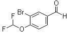structure of CAS# 1155878-02-6, 3-Bromo-4-(difluoromethoxy)benzaldehyde