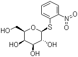 结构式 CAS# 1158-17-4, 邻硝基苯基 beta-D-硫代吡喃半乳糖苷