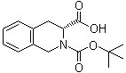 structure of CAS# 115962-35-1, (R)-2-((tert-Butoxy)carbonyl)-1,2,3,4-tetrahydroisoquinoline-3-carboxylic acid