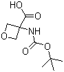 structure of CAS# 1159736-25-0, 3-[[(tert-Butoxy)carbonyl]amino]-3-oxetanecarboxylic acid