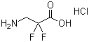 结构式 CAS# 1159825-06-5, 3-氨基-2,2-二氟丙酸盐酸盐