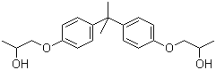 Bisphenol A bis(2-hydroxypropyl) ether molecular structure (CAS 116-37-0)