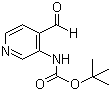 structure of CAS# 116026-95-0, tert-Butyl 4-formylpyridin-3-ylcarbamate
