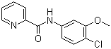 structure of CAS# 1161205-04-4, VU 0361737;N-(4-Chloro-3-methoxyphenyl)-2-pyridinecarboxamide