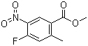 structure of CAS# 1163287-01-1, Methyl 4-fluoro-2-methyl-5-nitrobenzoate;4-Fluoro-2-methyl-5-nitrobenzoic acid methyl ester