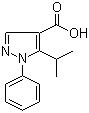 结构式 CAS# 116344-18-4, 5-异丙基-1-苯基-1H-吡唑-4-甲酸