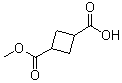 structure of CAS# 116569-00-7, 1,3-Cyclobutanedicarboxylic acid monomethyl ester
