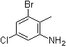 结构式 CAS# 1166756-72-4, 3-溴-5-氯-2-甲基苯胺