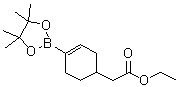 结构式 CAS# 1166829-70-4, 2-[4-(4,4,5,5-四甲基-1,3,2-二氧硼杂环戊烷-2-基)环己-3-烯基]乙酸乙酯