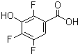 结构式 CAS# 116751-24-7, 3-羟基-2,4,5-三氟苯甲酸; 2,4,5-三氟-3-羟基苯甲酸