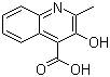 structure of CAS# 117-57-7, 3-Hydroxy-2-methyl-4-quinolinecarboxylic acid;3-Hydroxy-2-methylquinoline-4-carboxylic acid