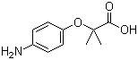 结构式 CAS# 117011-70-8, 2-(4-氨基苯氧基)-2-甲基丙酸