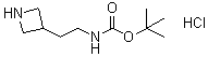 结构式 CAS# 1170905-43-7, 2-(3-氮杂环丁基)乙基氨基甲酸叔丁酯盐酸盐