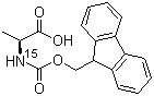结构式 CAS# 117398-49-9, Fmoc-[15N]丙氨酸; N-芴甲氧羰基-[15N]丙氨酸