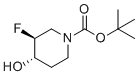 结构式 CAS# 1174020-44-0, 叔-丁基(3S,4S)-3-氟-4-羟基哌啶-1-羧酸酯