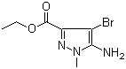 结构式 CAS# 1174305-82-8, 5-氨基-4-溴-1-甲基-1H-吡唑-3-羧酸乙酯