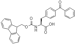 结构式 CAS# 117666-96-3, 4-苯甲酰基-N-[芴甲氧羰基]-L-苯丙氨酸