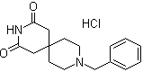 structure of CAS# 1176981-07-9, 9-(Phenylmethyl)-3,9-diazaspiro[5.5]undecane-2,4-dione hydrochloride
