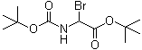 structure of CAS# 117833-60-0, Bromo(tert-butoxycarbonylamino)acetic acid tert-butyl ester
