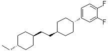 structure of CAS# 117923-19-0, 4-[trans-4-[2-(trans-4-Ethylcyclohexyl)ethyl]cyclohexyl]-1,2-difluorobenzene