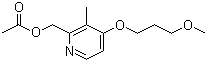 结构式 CAS# 117977-19-2, 2-(乙酰氧甲基)-4-(3-甲氧基丙氧基)-3-甲基吡啶
