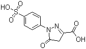 结构式 CAS# 118-47-8, 1-(4'-磺酸苯基)-3-羧基-5-吡唑啉酮