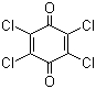 structure of CAS# 118-75-2, Chloranil;Tetrachloro-p-benzoquinone; 2,3,5,6-tetrachloro-1,4-benzoquinone; 2,3,5,6-tetrachloro-2,5-cyclohexadiene-1,4-dione; 2,3,5,6-Tetrachloro-p-benzoquinone; 2,3,5,6-Tetrachloroquinone; p-chloranil