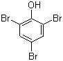 structure of CAS# 118-79-6, 2,4,6-Tribromophenol;Bromol