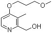 结构式 CAS# 118175-10-3, 2-羟甲基-4-(3-甲氧基丙氧基)-3-甲基吡啶