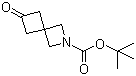 结构式 CAS# 1181816-12-5, 6-氧代-2-氮杂螺[3.3]庚烷-2-羧酸叔丁酯