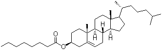 结构式 CAS# 1182-42-9, 胆甾烯基辛酸酯; 胆甾醇辛酸酯