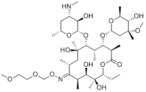结构式 CAS# 118267-18-8, 罗红霉素杂质F