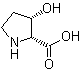 结构式 CAS# 118492-86-7, 顺式-3-羟基-D-脯氨酸