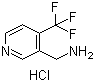 结构式 CAS# 1185138-23-1, 4-三氟甲基-3-吡啶甲胺盐酸盐