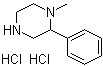 结构式 CAS# 1185293-45-1, 1-甲基-2-苯基哌嗪盐酸盐