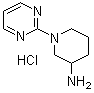 结构式 CAS# 1185309-66-3, 1-(2-嘧啶基)-3-哌啶胺盐酸盐