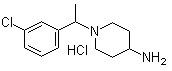 structure of CAS# 1185312-95-1, 1-[1-(3-Chlorophenyl)ethyl]-4-piperidinamine hydrochloride