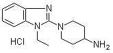 structure of CAS# 1185314-93-5, 1-(1-Ethyl-1H-benzimidazol-2-yl)-4-piperidinamine hydrochloride