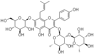 结构式 CAS# 118544-18-6, 宝藿苷 V