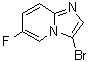 结构式 CAS# 1186405-11-7, 3-溴-6-氟咪唑并[1,2-a]吡啶