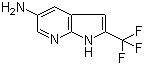 结构式 CAS# 1186502-40-8, 2-(三氟甲基)-1H-吡咯并[2,3-b]吡啶-5-胺